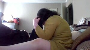 I feel so connected to my mature wife as she teaches me how to fold clothes with her big natural tits nearby