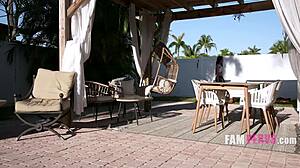 Risky family romp with step mother for thrills