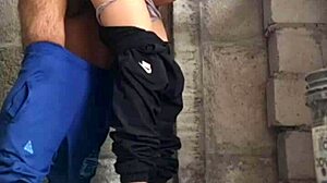 Hermanastra sexy latina escapes university for hidden outdoor public pussy fuck with cute ass babe.