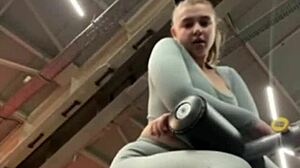 Bold Crazy Fucking in the Gym with BBW Big Ass and Natural Tits Outdoor Public Action