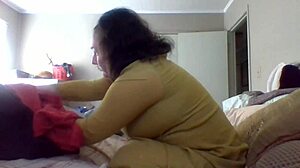 I feel so connected to my mature wife as she teaches me how to fold clothes with her big natural tits nearby