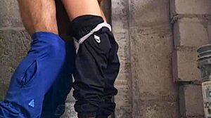 Hermanastra sexy latina escapes university for hidden outdoor public pussy fuck with cute ass babe.