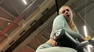 Bold Crazy Fucking in the Gym with BBW Big Ass and Natural Tits Outdoor Public Action