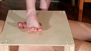 DOMINA Bare Feet COCK Stomping & Footjob Pt1 HD