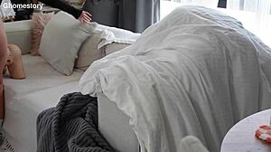 stepmom caught me fucking sex doll and took advantage with her tight ass in pov