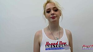 petite blonde annie archer sucks cock, gets her pussy fucked deep... and tits covered in jizz, oh man