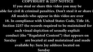 It's Sara Jay unleashing her wild side, fucking that huge dildo deep in her wet pussy! 😍🍆