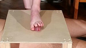 DOMINA Bare Feet COCK Stomping & Footjob Pt1 HD