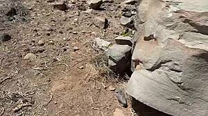 Student teen 18+ skips school to boldly fuck tight pussy with big dildo in homemade solo session