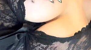 uh, i mean, this thick pawg latina is dancin' around in see-through lingerie... her big tits and goth vibes are killin' it