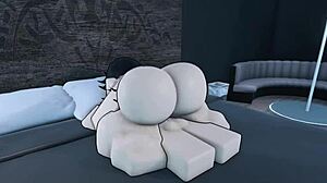 Fucking And Cumming Very Hard In My Friend Tomoko On Roblox With Deep Doggystyle Action