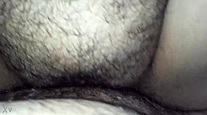Fucking Creamy Hairy Latina Pussy in Close Pov Action