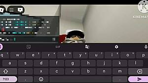 Fucking a fan in Brookhaven until creampie hits in Roblox sex