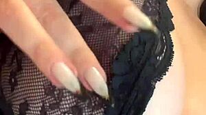 uh, i mean, this thick pawg latina is dancin' around in see-through lingerie... her big tits and goth vibes are killin' it