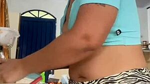 Married Woman in Short Clothes Almost Naked on Live - Tempting or Too Much?