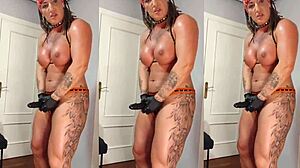 Danaxmuscles Uses Strapon to Stretch and Ruin Big Asses in Rimjob Action