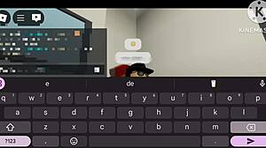 Fucking a fan in Brookhaven until creampie hits in Roblox sex