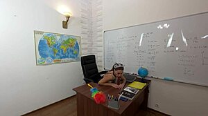 Why Did I Follow The Cleaning Lady After Class For Taboo Daddy Roleplay With Skinny Student?