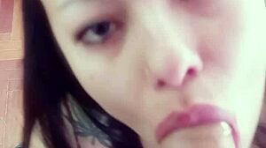 How Delicious Is This Homemade Blowjob from Horny Latina with Great Deep Throat?