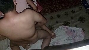 he gave his hermanastra a good bareback pounding, shoving it all in deep... filled her hairy vagina with creampie cum in this amateur pov couple session