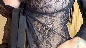uh, i mean, this thick pawg latina is dancin' around in see-through lingerie... her big tits and goth vibes are killin' it