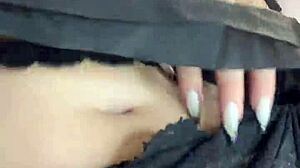 uh, i mean, this thick pawg latina is dancin' around in see-through lingerie... her big tits and goth vibes are killin' it