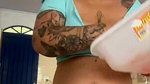 Married Woman in Short Clothes Almost Naked on Live - Tempting or Too Much?