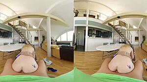 Czech Blonde In Lingerie Rides Cowgirl And Gets Bent Over Doggystyle Pov