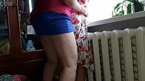 I Fuck My Stepdaughter In Dress And Miniskirt With Strapon For Passionate Homemade Orgasm When Husband Works