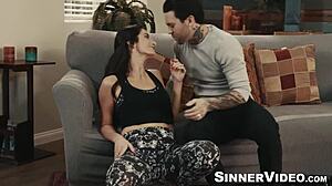 tattooed hands drill hard the gorgeous pussy of sexy silvia saige