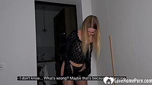 So this CHEATING babe got BUSTED still wearing her BUTT PLUG from last night's wild hookup.