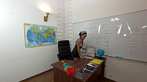 Why Did I Follow The Cleaning Lady After Class For Taboo Daddy Roleplay With Skinny Student?