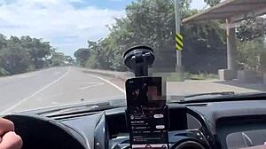 Beautiful Latina With Big Ass Fucked In Stranger's Car