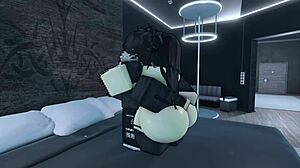 Fucking And Cumming Very Hard In My Friend Tomoko On Roblox With Deep Doggystyle Action