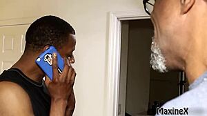 Maxine takes richard mann's dick deep in her asian slit for intense interracial anal action