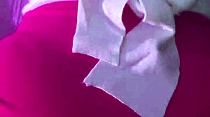 Upskirt fucking with multiple cumshots on big ass