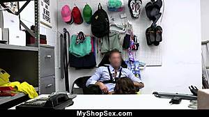 Tight Pussy Leana Lovings Caught Stealing Sunglasses Faces Office Reprimand by Lp Guard