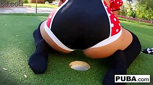 Oh man, Brooke Brand as Alice and Olivia as Minnie getting wild in that Halloween lesbian fuck 😈🔥