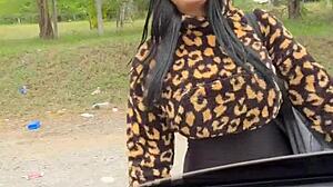 Beautiful Latina With Big Ass Fucked In Stranger's Car