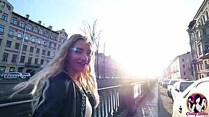 stunning russian blonde angela gets hard anal from big french cock