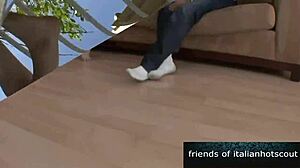 Horny Blonde Beauty Swallows Cum Eagerly