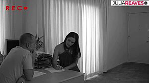 she uses her skills at the job interview to impress the boss