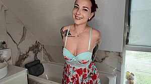 Naked Follow with Wet Pussy and Big Natural Tits