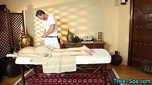 Sexy Brunette Teen Receives Thorough Massage From Older Man On Hidden Camera