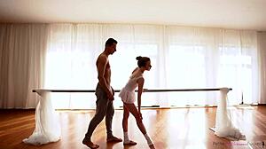 i love this tiny ballet beauty with her petite body and shaved pussy