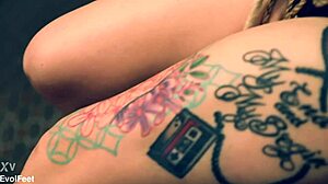 Princess Tied Up for Detailed Foot Worship by Goddess with Deepthroat and Choking