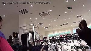 Stellar Czech sweetie seduced in hypermarket and poked in pov