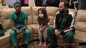 I love how Jewel handles that close-up anal fingering as the nurse in gloves.