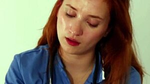 nurse greene provides oily handjob to patient in hospital uniform