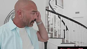 Vanessa Sky's ass gets pounded hard! Big cock slams in sideways and doggystyle!